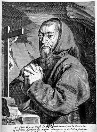 Portret ojca Józefa (1577-1638), kaznodziei kapucynów. autorstwa French School