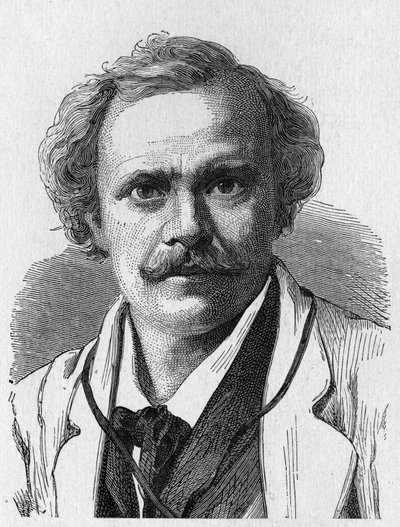 Portret Félixa Nadara (1820 - 1910) - w „Albumie nauki”; wybitni uczeni; Wielkie odkrycia”” 1896. autorstwa French School