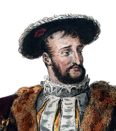 Portret Franciszka I (1494-1537), króla Francji. autorstwa French School