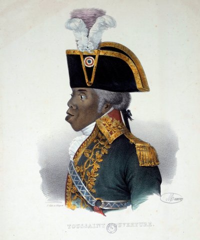 Portret Francois Dominique Toussaint znany jako „Toussaint-Louverture” (Toussaint Louverture autorstwa French School