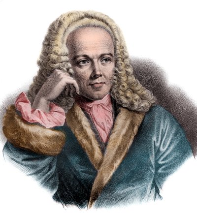 Portret Francois Quesnay (1694-1774) francuski lekarz i ekonomista autorstwa French School