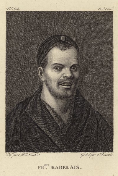 Portret Francois Rabelais autorstwa French School
