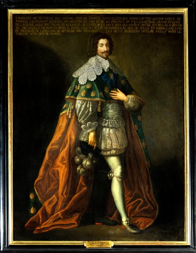 Portret Francois de Bethune, księcia Orval (1598-1678), a nawet Francji, syna Maksymiliana z Bethune, księcia Sully (1559-1641). Anonimowy obraz z XVII wieku. Olej na płótnie. Wzmianka obowiązkowa: Sully sur Loire, Chateau de Sully - Portret Fr autorstwa French School