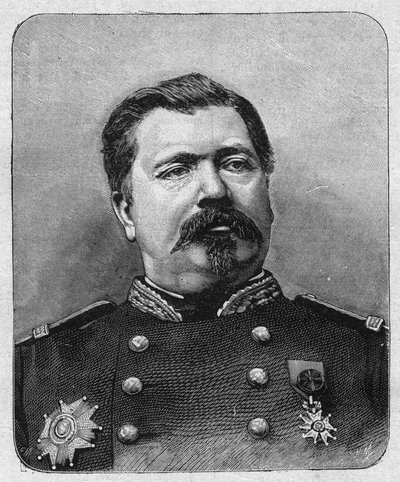 Portret generała Davouta (ok. 1829), wielkiego kanclerza Legii Honorowej. Grawer w „La gazette du dimanche” z dnia 12 grudnia 1895 r. autorstwa French School