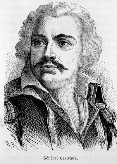 Portret generała Jean Francois Carteaux (1751-1813) - w „Historii Francji” Henri Martina autorstwa French School