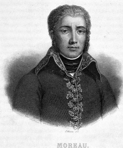 Portret generała Jean Victora (Jean-Victor) Moreau (1763-1813) - w „Revolution francaise” Thiersa autorstwa French School