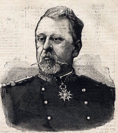 Portret generała Poilloue z St Mars (Saint Mars) (1832-1897) autorstwa French School