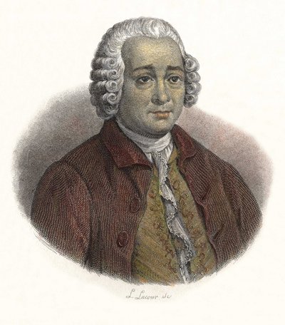 Portret Guillaume Chretien (Guillaume-Chretien) autorstwa Lamoignon de Malesherbes (1721-1794), francuskiego sędziego. w „”Portretach Przydatnych Mężczyzn”” autorstwa French School