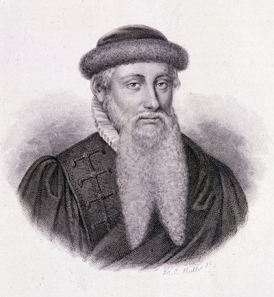 Portret Gutenberga - w "Portretach użytecznych ludzi" autorstwa French School