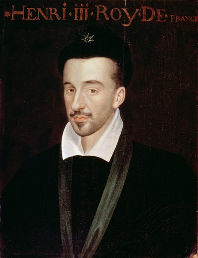 Portret Henryka III (1551-89) autorstwa French School
