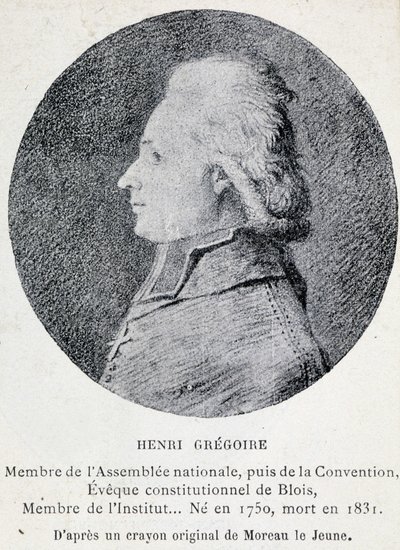 Portret Henryka zwanego opatem Gregoire (1750-1831), francuskiego duchownego i polityka autorstwa French School