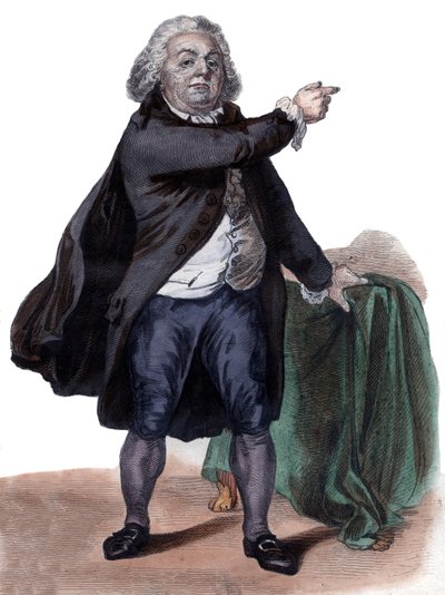 Portret Honore Gabriela Riqueti, hrabiego de Mirabeau (1749-1791), francuskiego polityka i rewolucjonisty. autorstwa French School