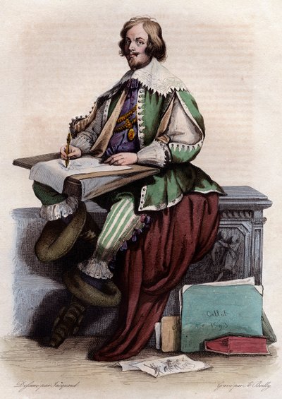 Portret Jacquesa Callota (1592-1635), francuskiego grafika i rysownika autorstwa French School