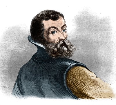 Portret Jacquesa Cartiera (1491-1557), francuskiego nawigatora i odkrywcy. autorstwa French School