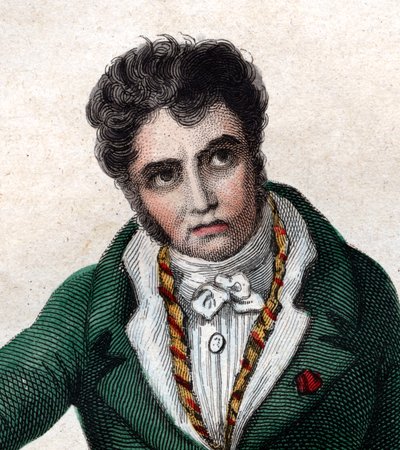 Portret Jacques Louis David (1748-1825), francuskiego malarza. autorstwa French School