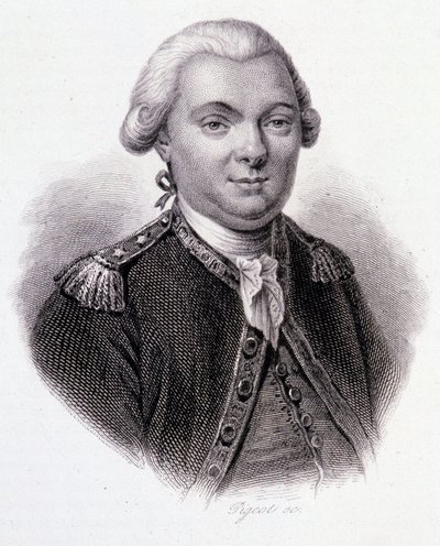 Portret Jean-Francois Galaup, Comte de La Perouse (Jean Francois Laperouse autorstwa French School