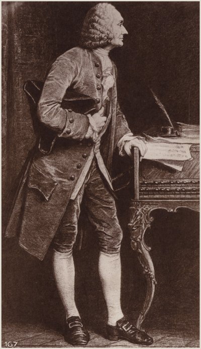 Portret Jean-Philippe Rameau autorstwa French School