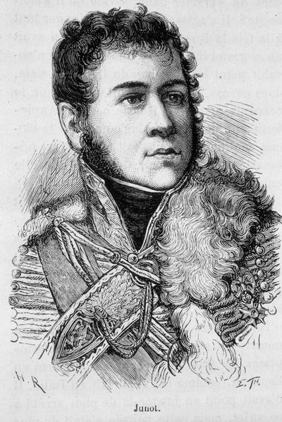 Portret Jeana Andoche Junota (Jean-Andoche) (1771-1813), księcia Abrantes, francuskiego generała - w "L