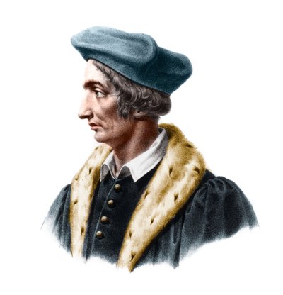 Portret Jeana Fernela (1497-1558), francuskiego lekarza, astronoma i matematyka. autorstwa French School