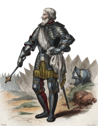 Portret Jana II Le Maingre (Le Meingre) (1366-1421), zwanego Boucicaut, marszałek Francji. autorstwa French School