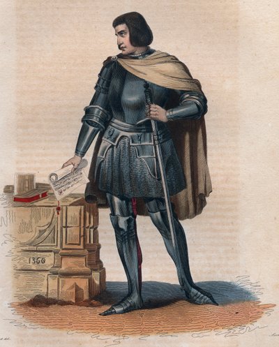 Portret Jeana Juvenala (Jouvenel) des Ursins (1360-1431), sędziego francuskiego. autorstwa French School