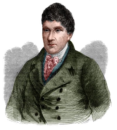 Portret Johna Renniego (1761-1821), szkockiego inżyniera budownictwa. autorstwa French School