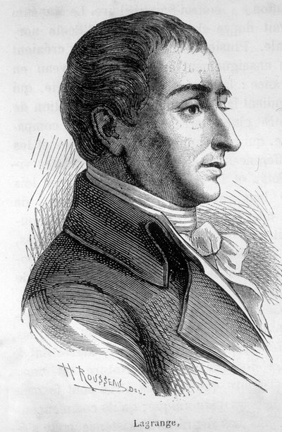 Portret Josepha Louisa, hrabiego Lagrange (1736-1813), francuskiego matematyka - w „”L