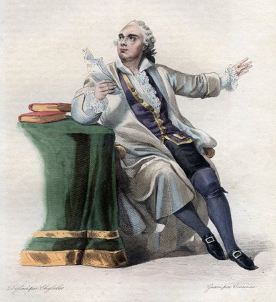 Portret Lekaina (1729-1778), francuskiego aktora. autorstwa French School