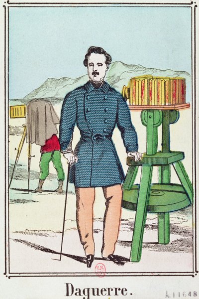 Portret Louis-Jacques Daguerre (1787-1851) autorstwa French School