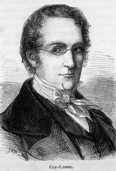 Portret Louisa-Josepha Gay-Lussaca (Louis Joseph Gay Lussac) (1778-1850), francuskiego fizyka i chemika - W „”L’Histoire de France”” Henri Martin autorstwa French School