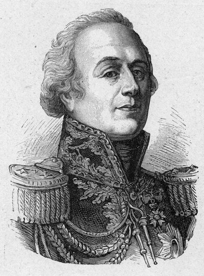 Portret Louis-Marie (Louis Marie) autorstwa Narbonne Lary, francuskiego hrabiego i generała (1755-1813) autorstwa French School