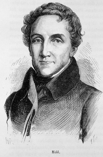 Portret Louis-Mathieu Mole - Portret Louisa Mathieu, hrabiego Mole (1781 - 1855), francuskiego polityka - w „” L