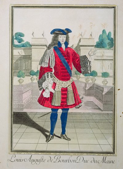 Portret Ludwika Augusta de Bourbon (1670-1736) księcia Maine autorstwa French School