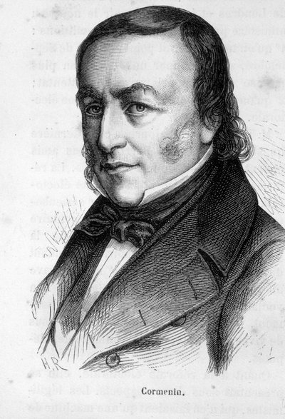 Portret Louisa Marie de La Haye, wicehrabiego de Cormenin autorstwa French School