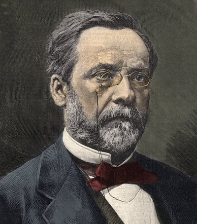 Portret Louisa Pasteura (1822-1895), angielskiego chemika i mikrobiologa autorstwa French School