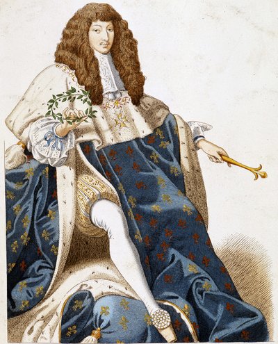 Portret Ludwika XIV, młodego. autorstwa French School