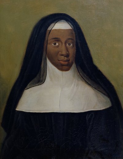 Portret Louise-Marie-Therese (1664-1732) Czarna Zakonnica z Moret autorstwa French School