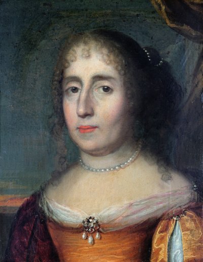 Portret Madame de Scudery (1607-1701) autorstwa French School