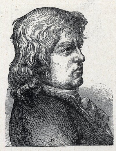 Portret Marca Guillaume Alexis Vadier (1736 -1828), francuski polityk rewolucyjny. Rycina z 1889 r. Ze zbiorów prywatnych. autorstwa French School