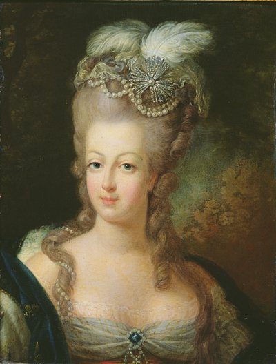 Portret Marii Antoniny de Habsbourg-Lorraine (1755-93) autorstwa French School