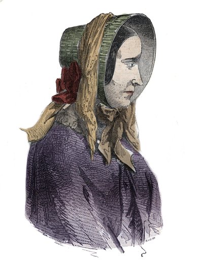 Portret Marie Fortunee Capelle, Marie Lafarge (Madame) (1816-1852) Francuski zbrodniarz - Grawer w „Causes celebres de tous les peuple” Armanda Fouquiera (1817-18?) 1858-1867 - kolekcja prywatna autorstwa French School