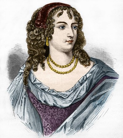 Portret Marion Delorme (Marie de Lon, Demoiselle de Lorme autorstwa French School