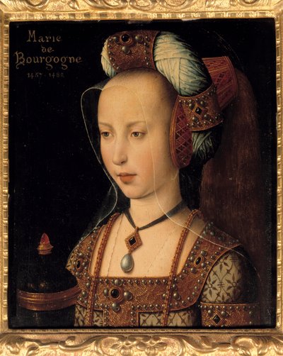 Portret Marii Burgundii (1457-1482), księżnej i hrabiny Burgundii autorstwa French School