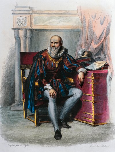 Portret Maximiliena De Bethune, księcia Sully autorstwa French School