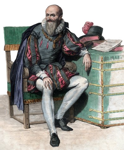 Portret Maksymiliena de Bethune, księcia Sully (1559-1641), francuskiego żołnierza i ministra. autorstwa French School