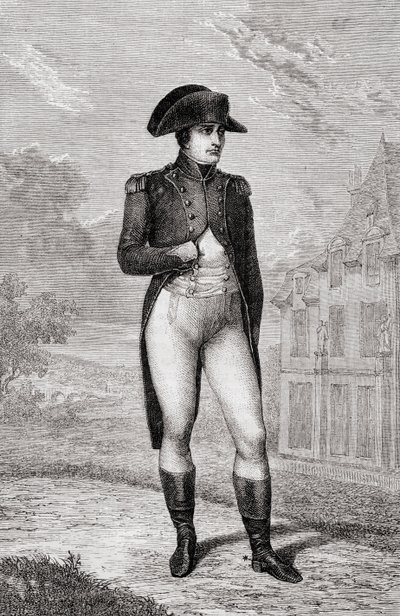 Portret Napoleona Bonaparte, z Historii Rewolucji Francuskiej autorstwa Louisa Blanc autorstwa French School