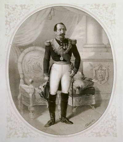 Portret Napoleona III (1808 - 1873) autorstwa French School