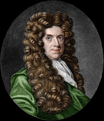 Portret Neremiasza Grew (1641-1721). Angielski botanik. autorstwa French School