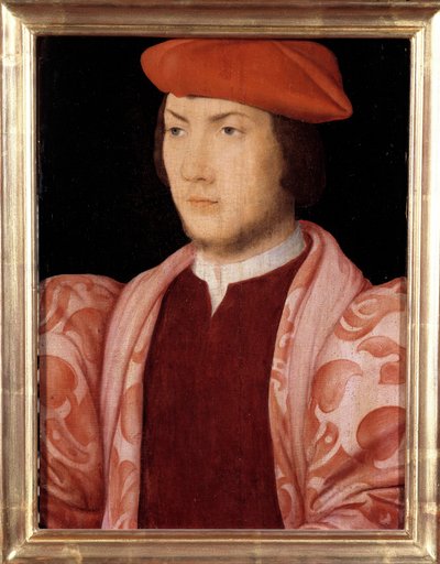 Portret Odety de Coligny, kardynała Chatillon w 1534 (pachwina syna Gasparda de Coligny, marechala Francji i brata admirała Gasparda de Coligny) (1517-1571) około 1535 Obraz szkoły francuskiej z XVI wieku. Ciemny. 0,32x0,23m. Wersal autorstwa French School