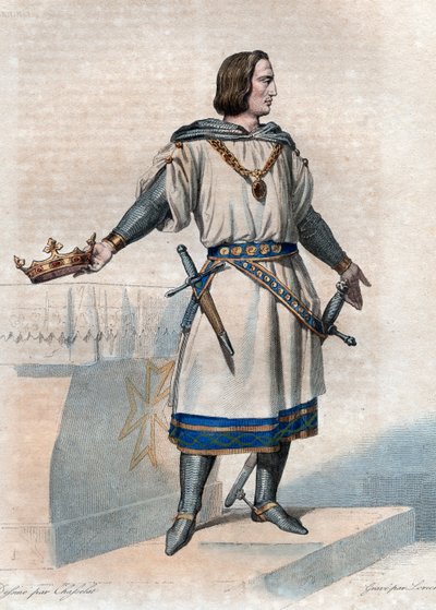 Portret Filipa II Augusta (1165-1223), króla Francji. autorstwa French School